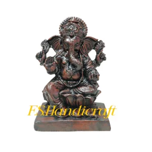 FS Handicraft Antique Finish in 7" Lord Ganesha Idol for Home Decor, Temple, Gifting, Office Desk Decor & Prosperity