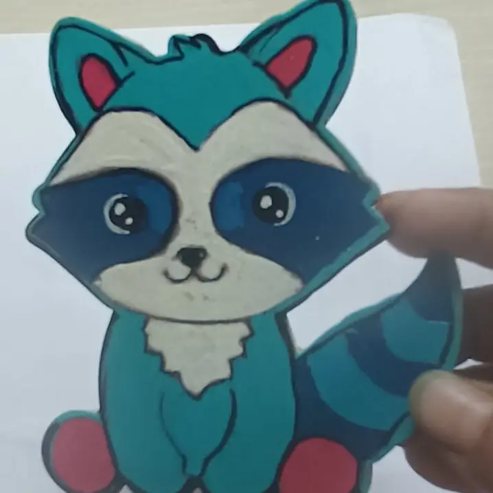 Home Made Hub Handmade Baby Fox Fridge Magnet
