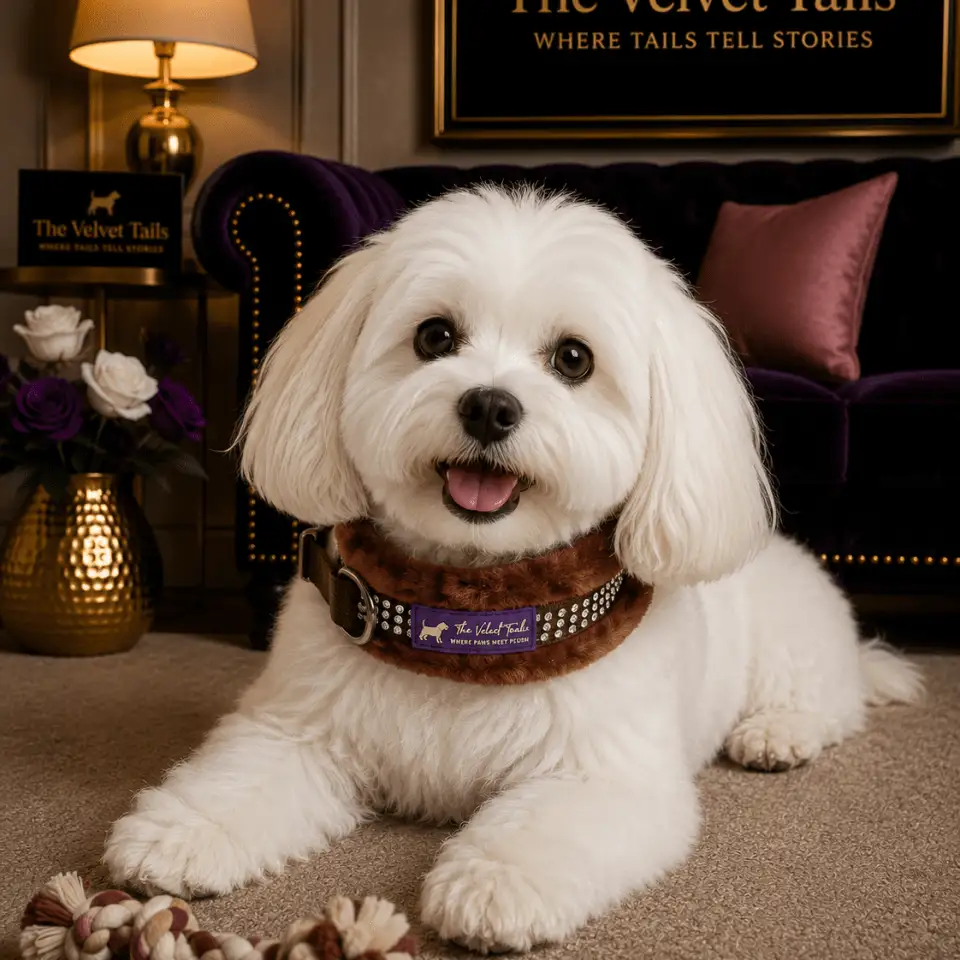 The Velvet Tail VelvetFur Comfort Collar – Brown
