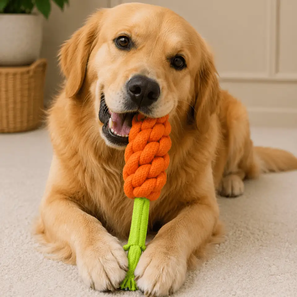 The Velvet Tails VelvetChew Carrot Toy