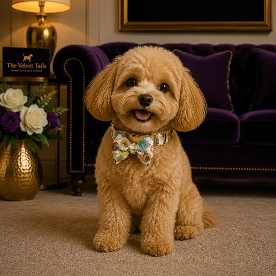 The Velvet Tails Velvet Walk Dapper Bow Collar