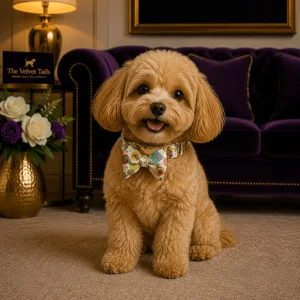The Velvet Tails Velvet Walk Dapper Bow Collar