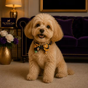 The Velvet Tails Velvet Walk Dapper Bow Collar