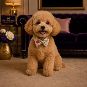 The Velvet Tails Velvet Walk Dapper Bow Collar